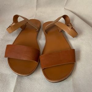 Tan Flat Sandals